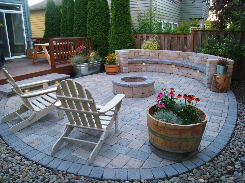 designing a patio with pavers paver design patios building beauty nice design